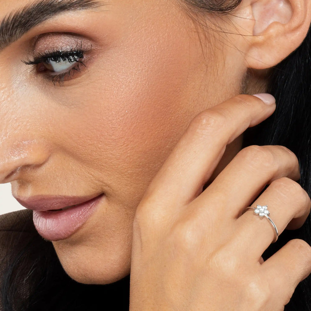 SREBRNI PRSTEN LILY FLOWER