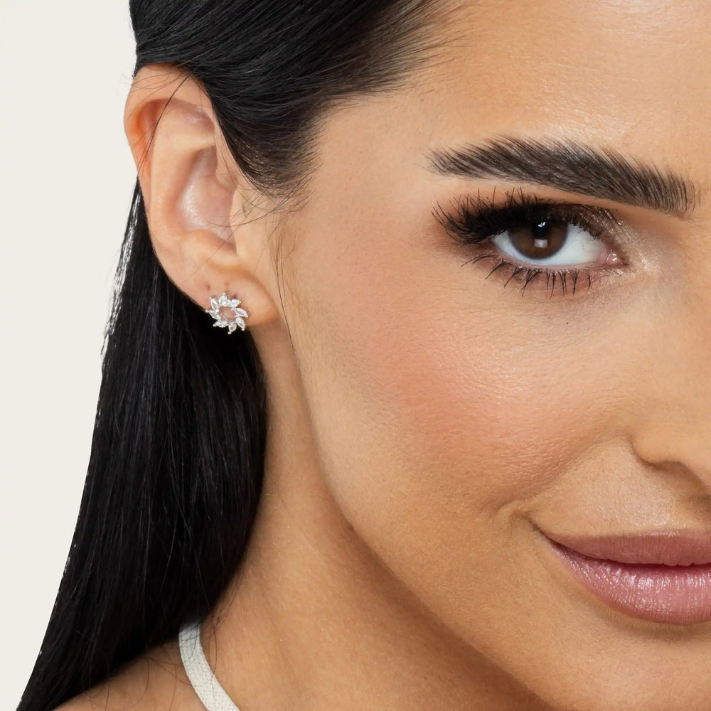 SREBRNE NAUŠNICE RUBY