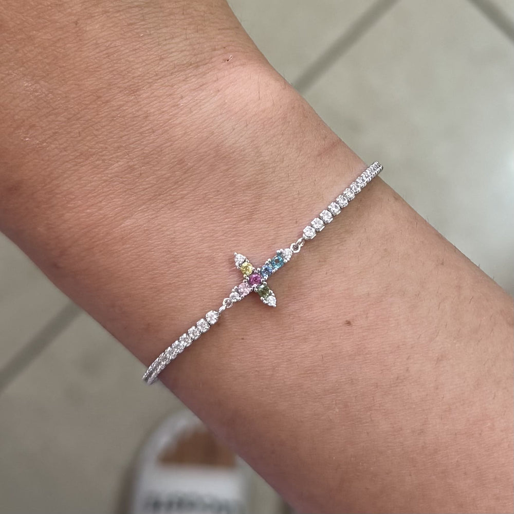 SREBRNA NARUKVICA TENNIS LUX LINE