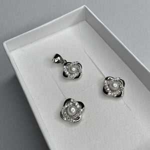 SREBRNI SET PEARL LUXE