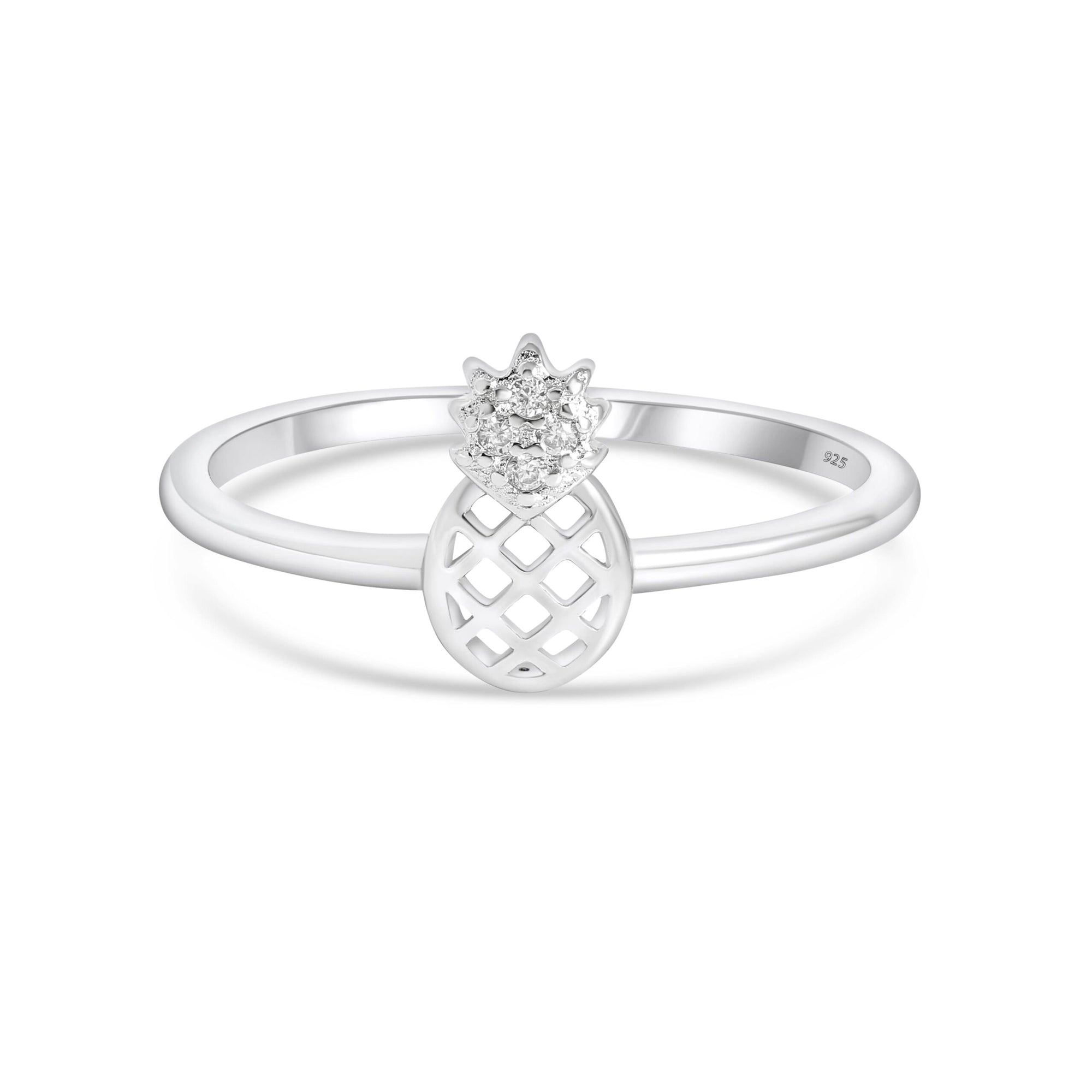 SREBRNI PRSTEN PINEAPPLE
