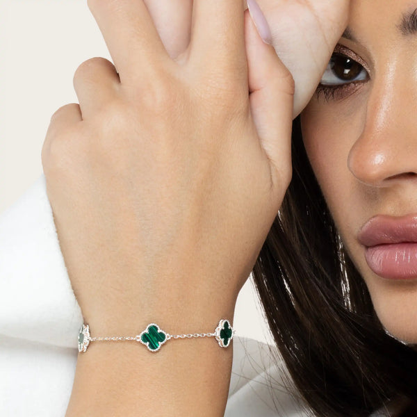 SREBRNA NARUKVICA FOUR-LEAF
