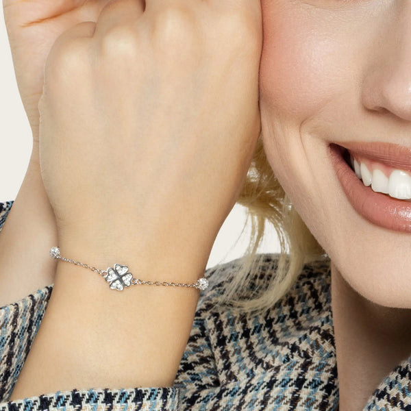 SREBRNA NARUKVICA LUCKY LEAF