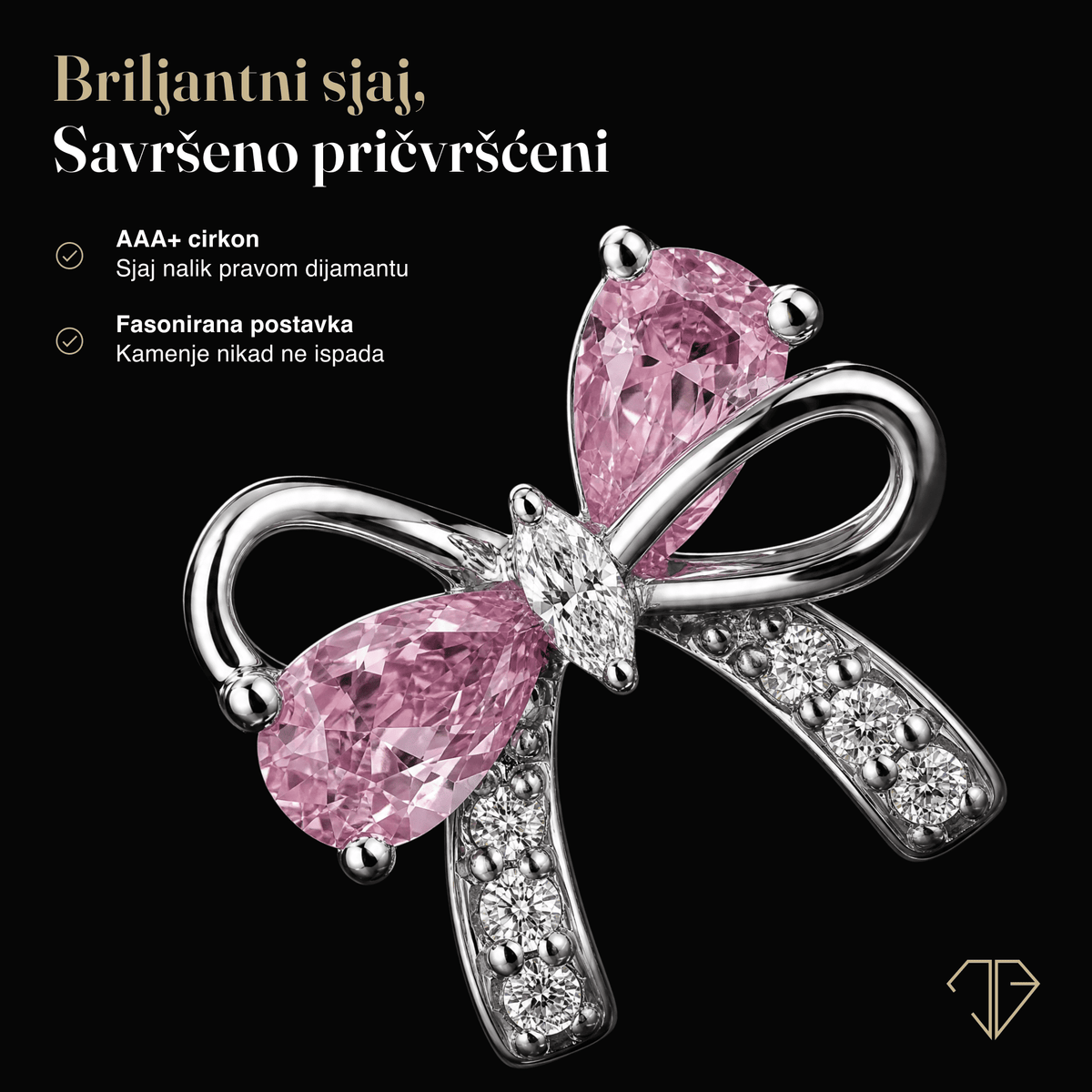 SREBRNE MINDJUŠE MATCHING BOW