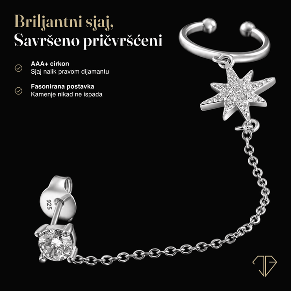 SREBRNE NAUŠNICE ALICE STAR