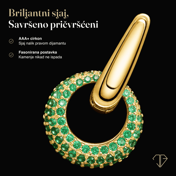 SREBRNE MINDJUŠE DAZZLE HOOPS