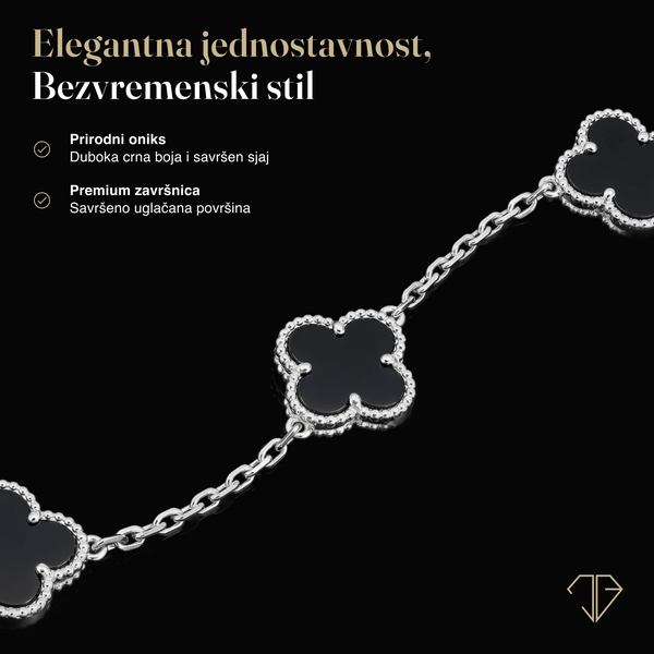 SREBRNA NARUKVICA FOUR-LEAF