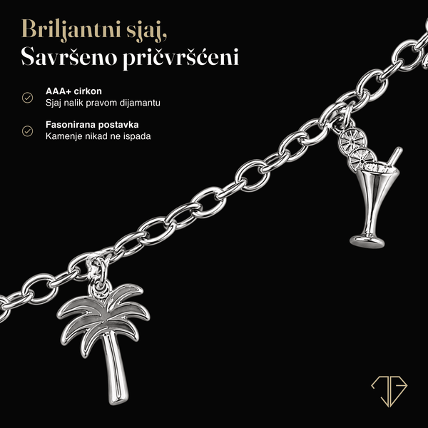 SREBRNA NARUKVICA TROPICAL ESCAPE