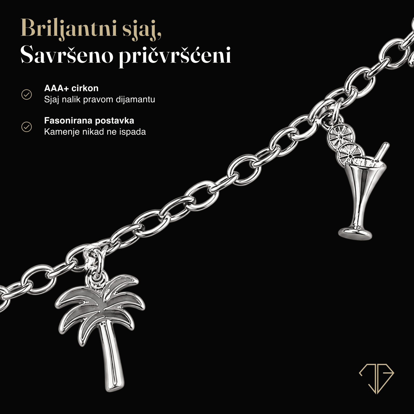 SREBRNA NARUKVICA TROPICAL ESCAPE