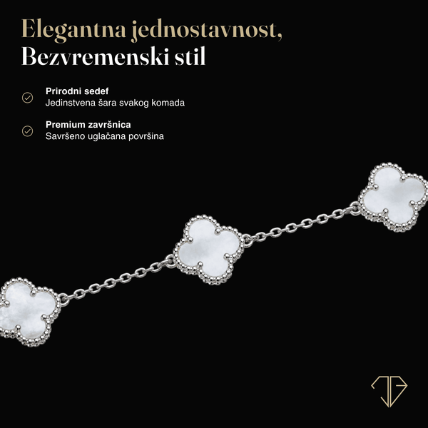 SREBRNA NARUKVICA FOUR-LEAF