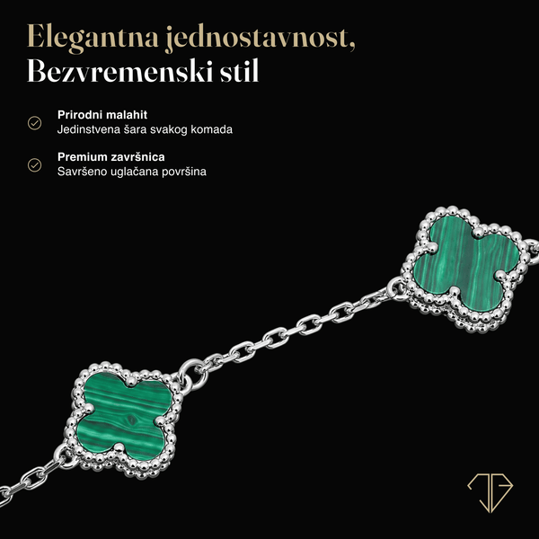 SREBRNA NARUKVICA FOUR-LEAF