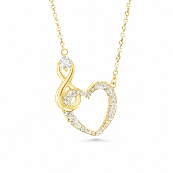 SREBRNA OGRLICA INFINITY LOVE