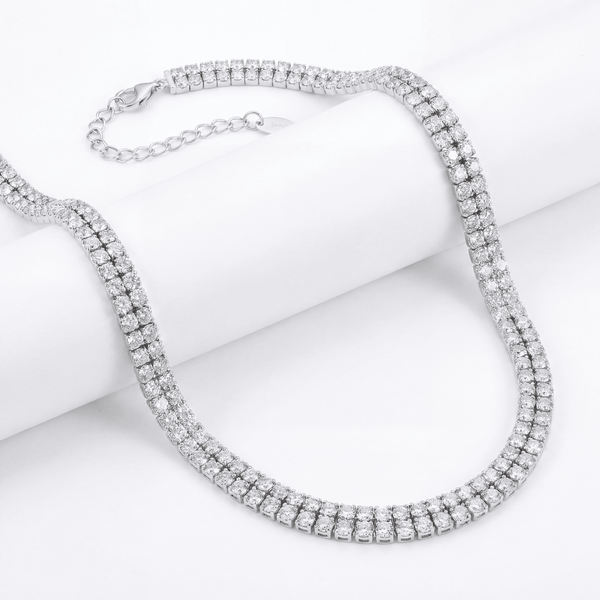 SREBRNA OGRLICA TENNIS CHOKER
