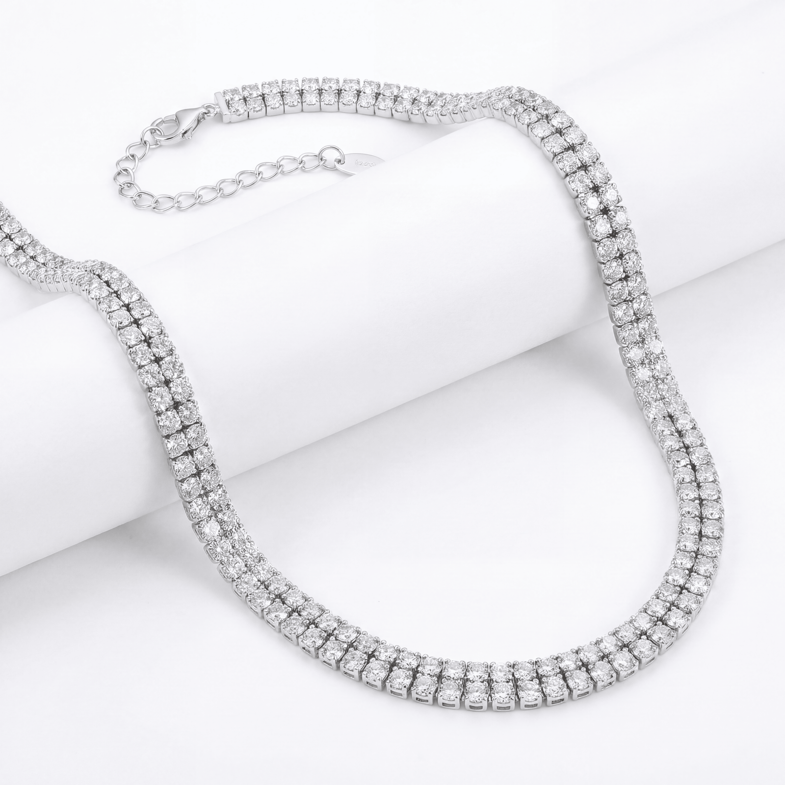 SREBRNA OGRLICA TENNIS CHOKER