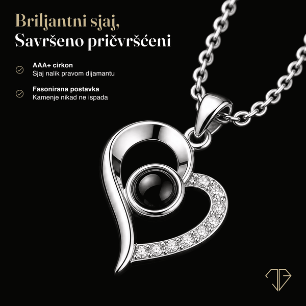 SREBRNA OGRLICA I LOVE YOU