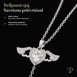 SREBRNA OGRLICA CUPID HEART