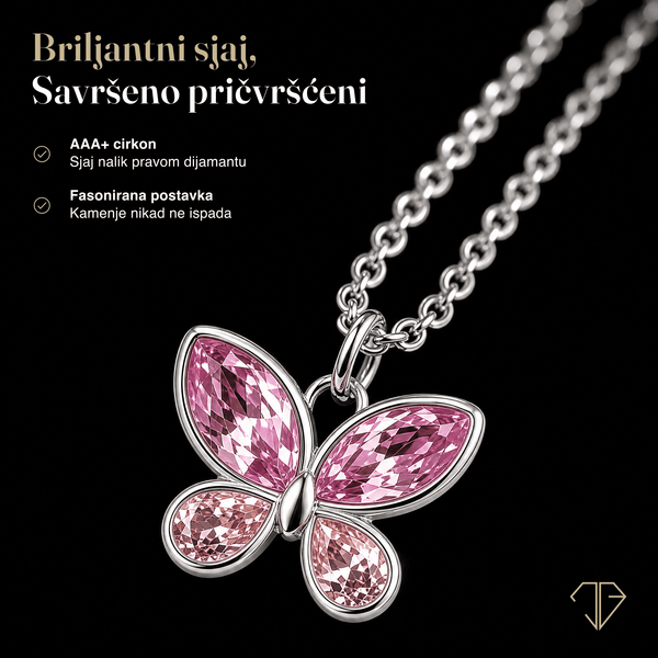 SREBRNA OGRLICA BUTTERFLY MOLY