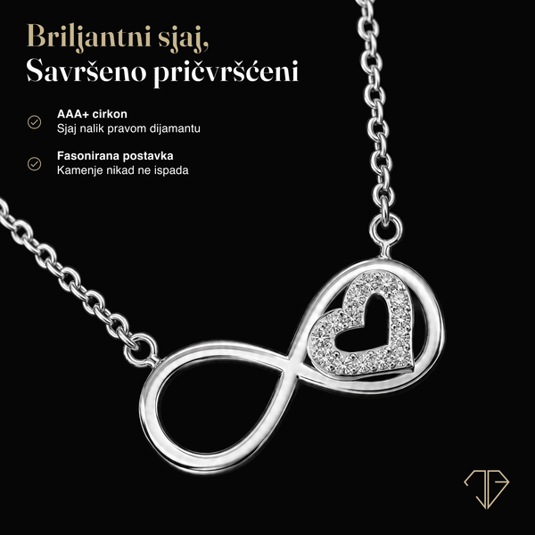 SREBRNA OGRLICA INFINITY EMBRACE