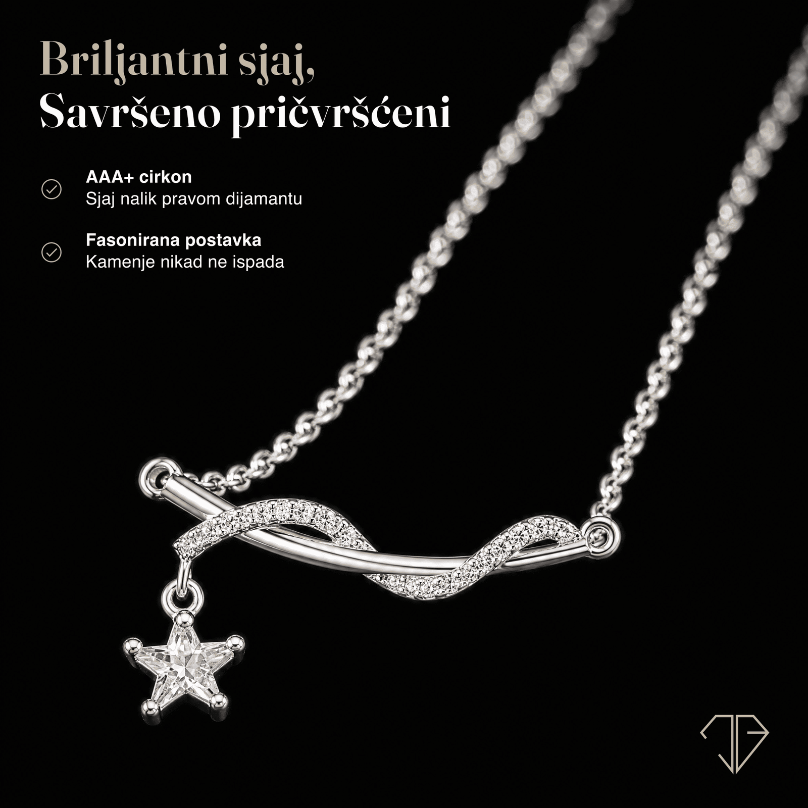 SREBRNA OGRLICA SILENT STAR