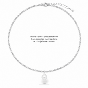 SREBRNA OGRLICA ELEGANT PEARL