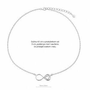 SREBRNA OGRLICA INFINITY EMBRACE