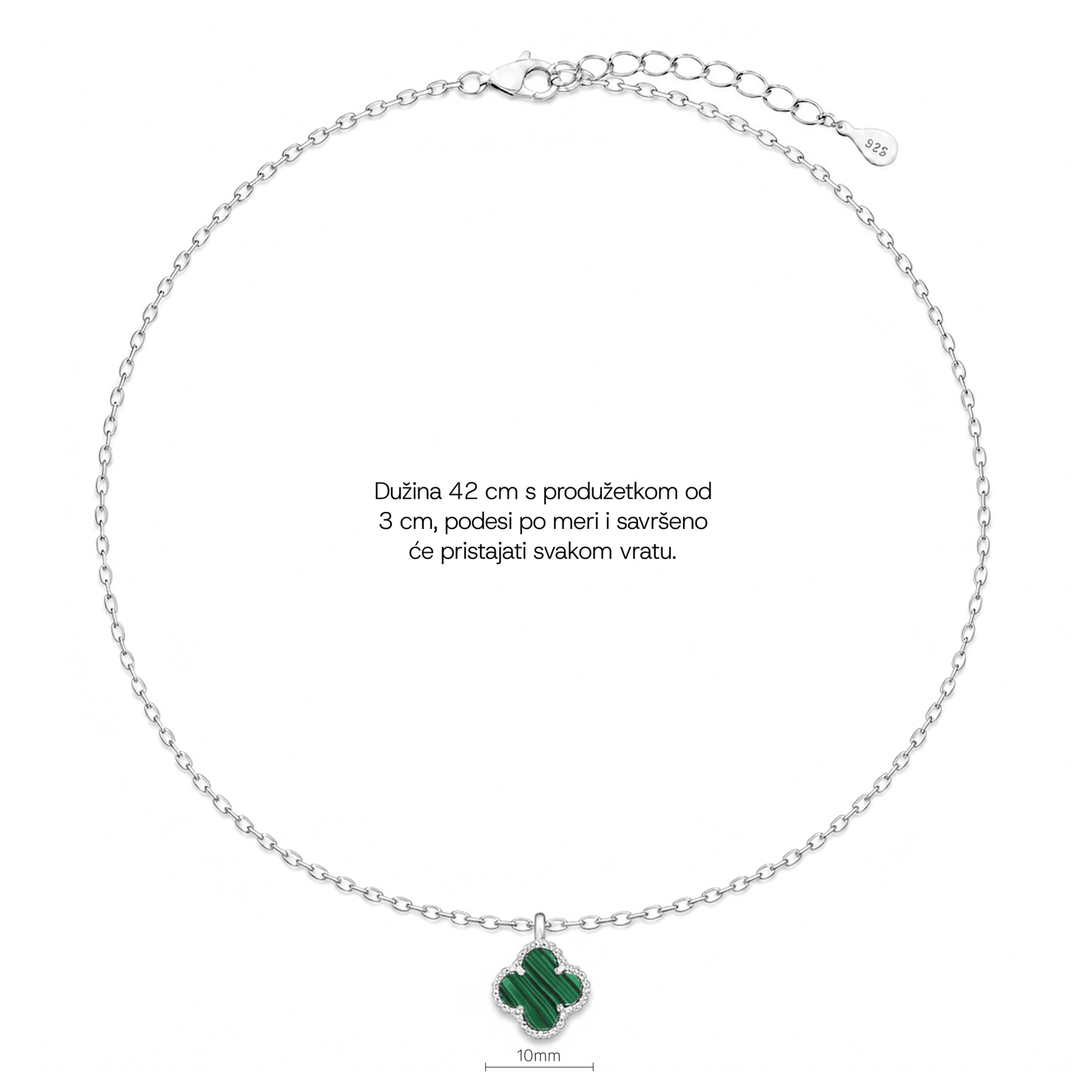 SREBRNA OGRLICA FOUR-LEAF