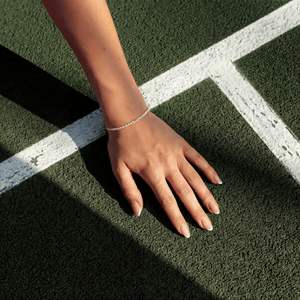 SRERBNA NARUKVICA TENNIS BOW