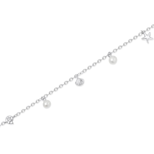 SREBRNA NANOGICA SHELL & PEARL LUX