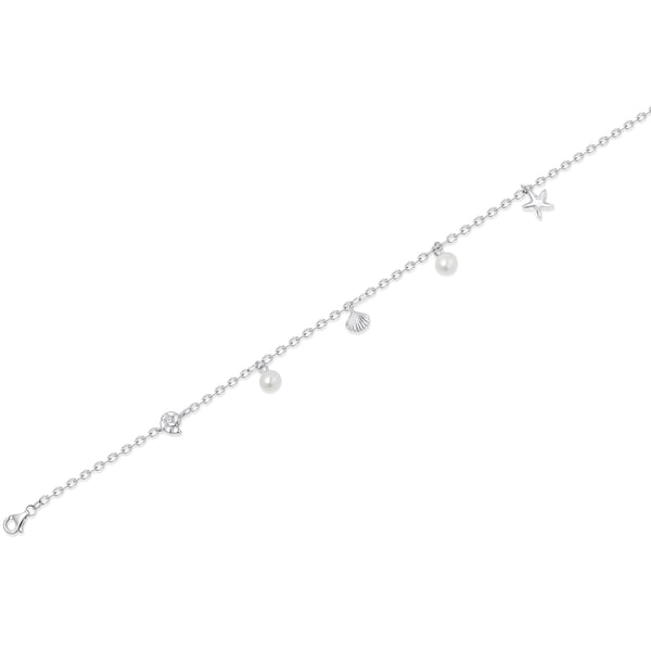 SREBRNA NANOGICA SHELL & PEARL LUX