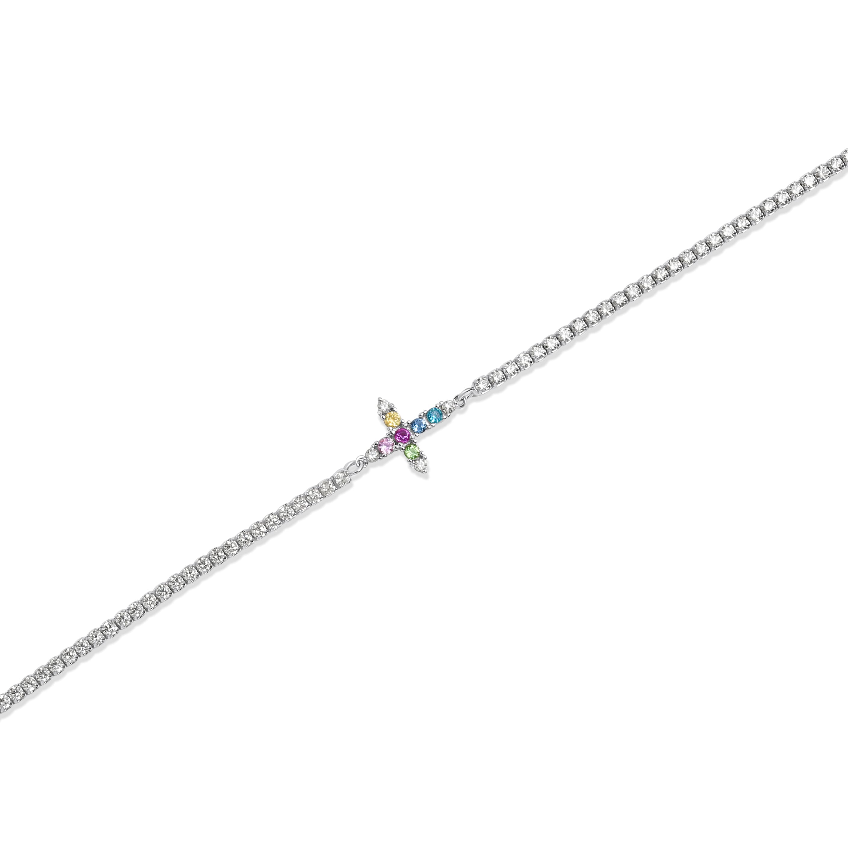 SREBRNA NARUKVICA TENNIS LUX LINE