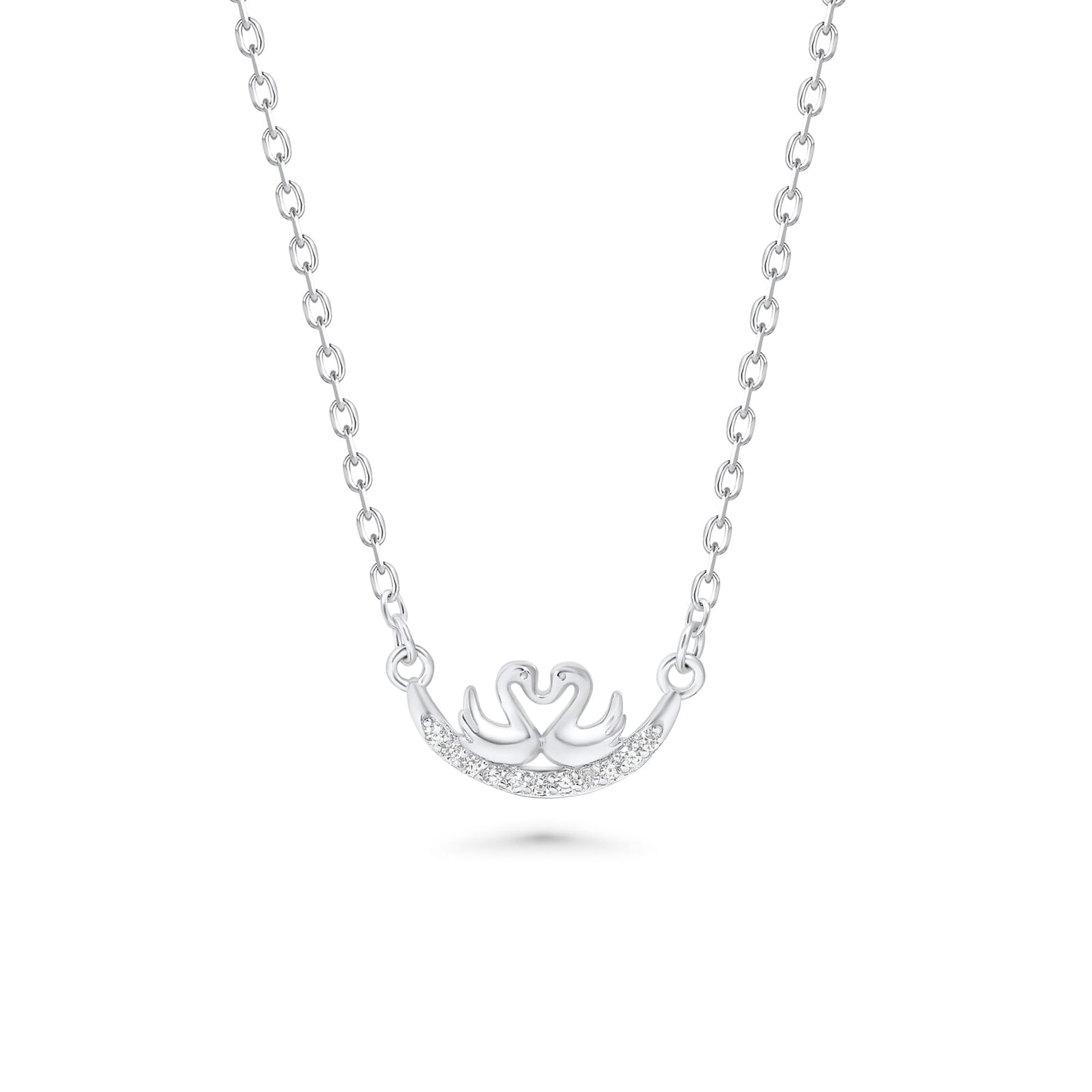 SREBRNA OGRLICA SWAN KISS
