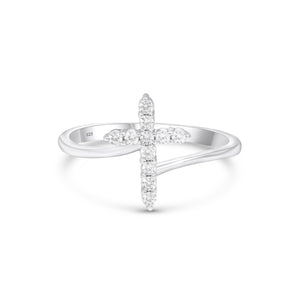 SREBRNI PRSTEN CROSS LUXE