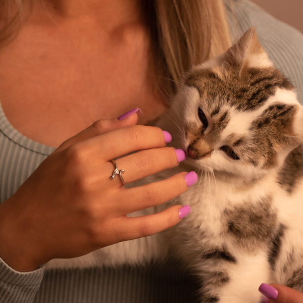 SREBRNI PRSTEN CAT